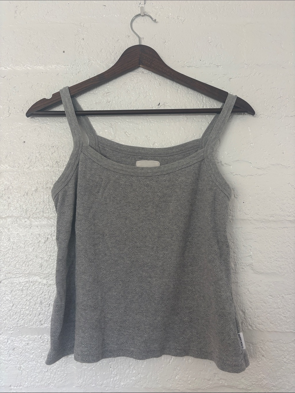 Le Bon shoppe cotton gray tank